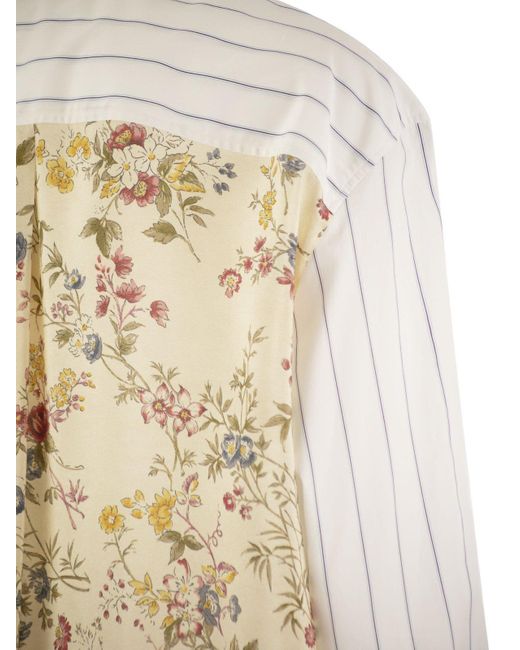 Weekend by Maxmara White Corolla Cotton And Silk Back Shirt