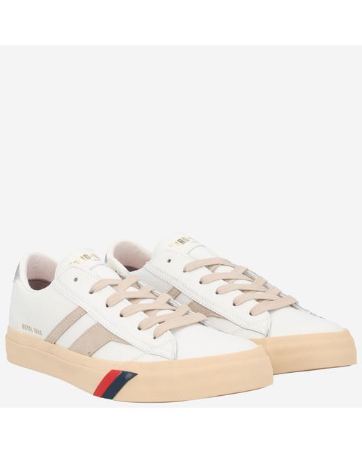 Pro Keds White Classic Leather Sneakers Trainers