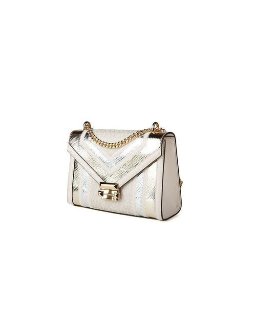 Michael Kors White Crossbody Bag Polyester Crossbody-Bags