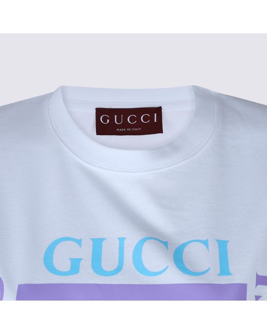 Gucci Blue Cotton T-Shirt