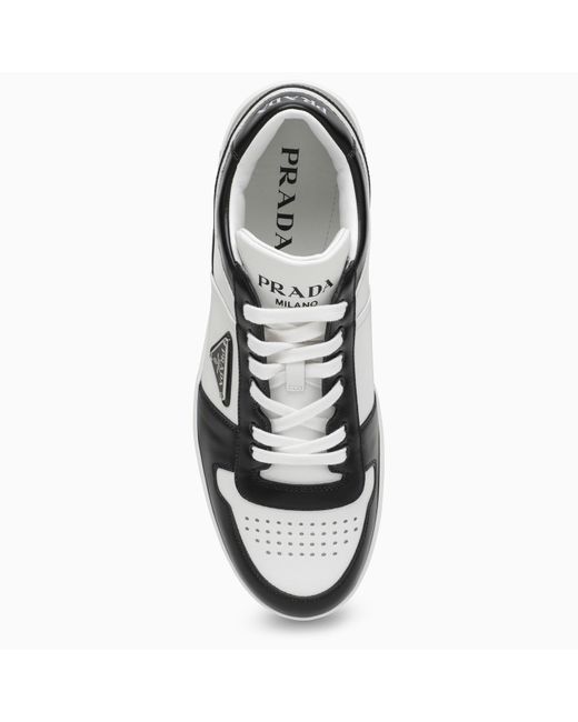 Prada Black Leather Holiday Low-Top Sneakers for men