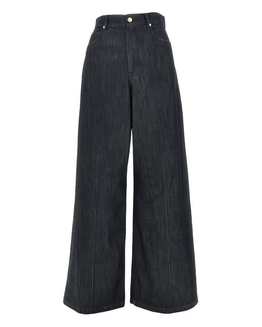 Max Mara Blue Jean À Poches Multiples
