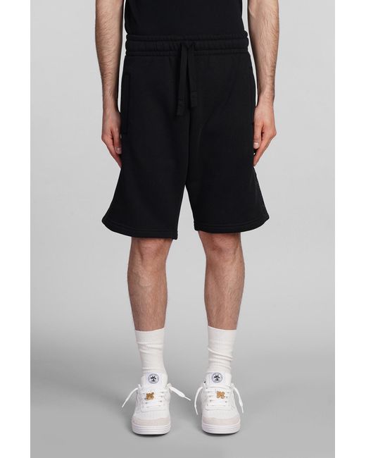 Palm Angels Shorts In Black Cotton for men