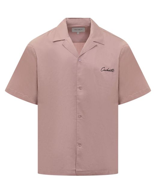 Carhartt Pink Shirt With Logo for men