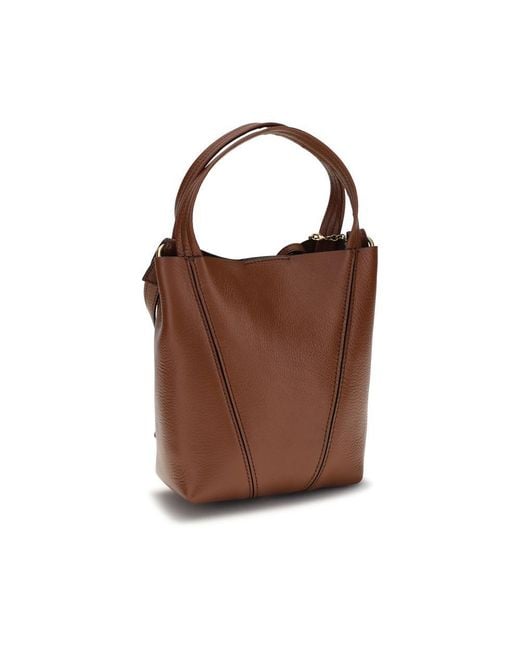 Chloé Brown Calf Leather Bos Taurus Shoulder Bag