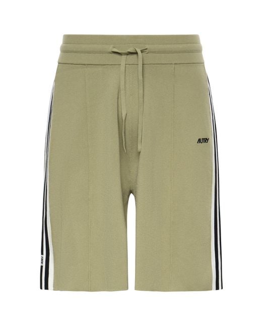 Autry Green Shorts Viscose for men