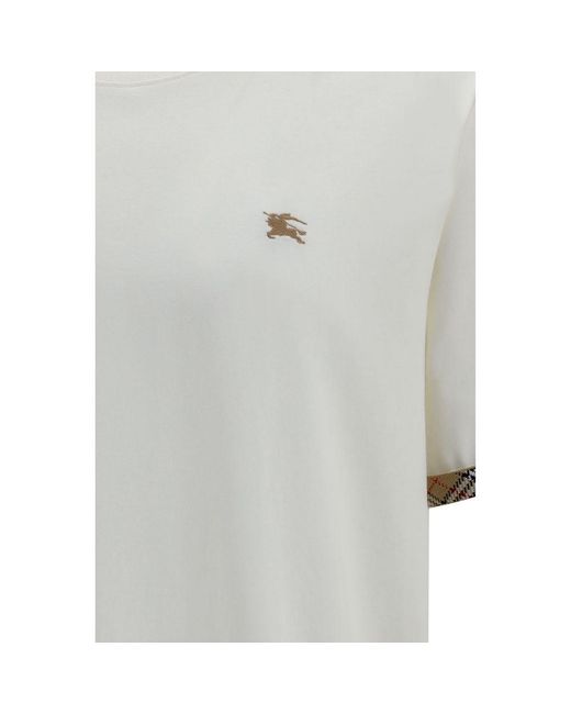 Burberry Gray White Cotton T for men
