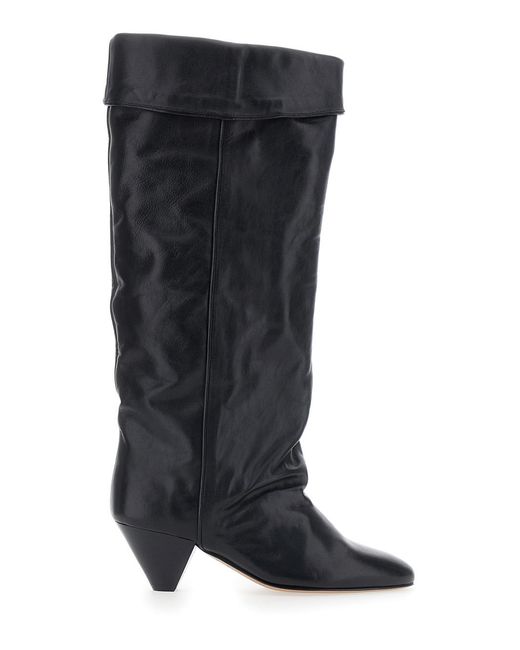 Isabel Marant Black Boots Elita-Gz Leather