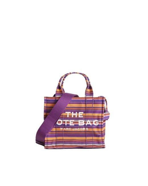 Marc Jacobs Cotton Mini Tote Bag in Purple | Lyst