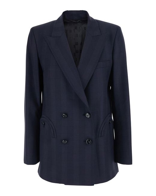 Blazé Milano Blue Jacket Aramis Wool Virgin Blazers
