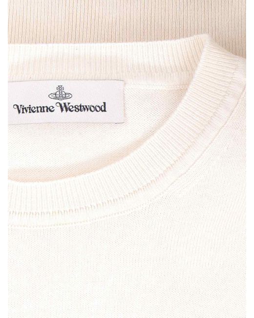 Vivienne Westwood Natural Logo Sweater for men