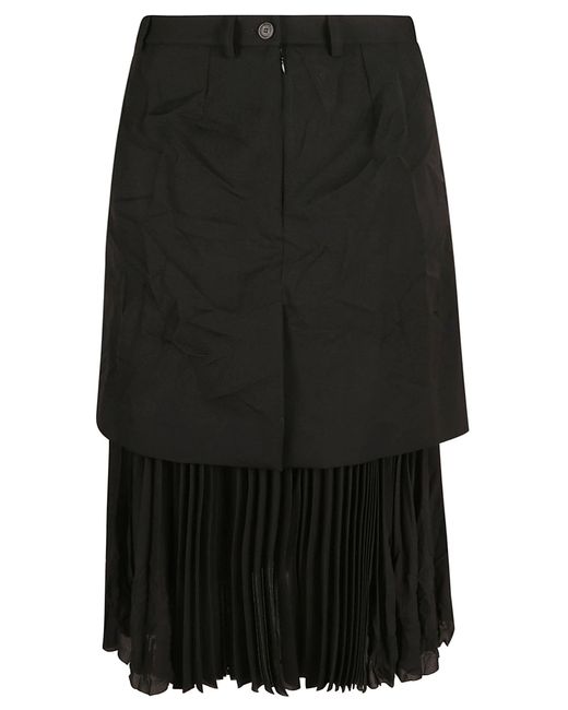 Balenciaga Black Layered Skirt