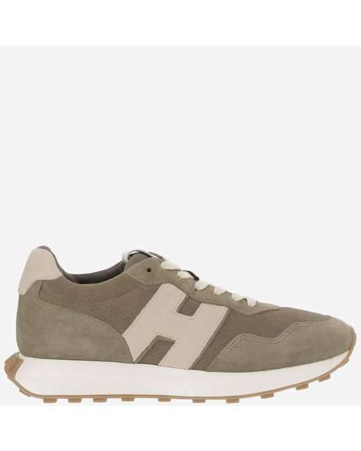 Hogan Gray Sneakers H601 Suede Trainers for men