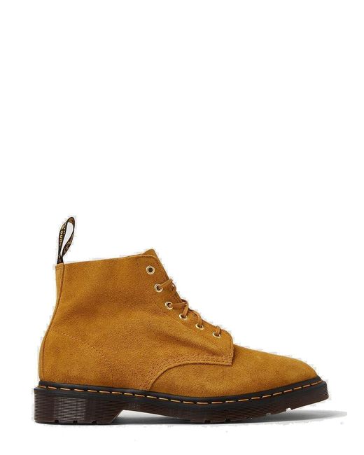 Dr. Martens Brown 101 Six Eye Ankle Boots for men