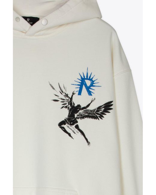 Represent White Icarus Hoodie Cotton Oversize Icarus Hoodie for men