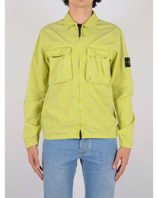 Stone Island Overshirt Shirt in Yellow 