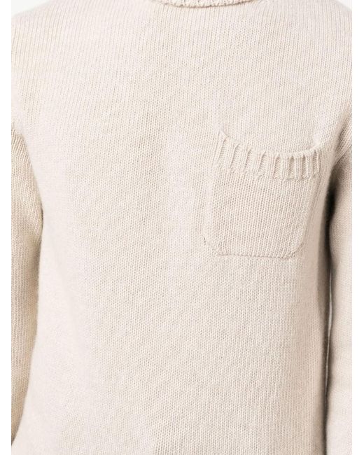Fedeli Natural Wool-Cashmere Blend Jumper for men