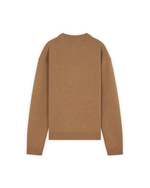 Maison Kitsuné Natural Fox Head Intarsia Comfort Jumper for men