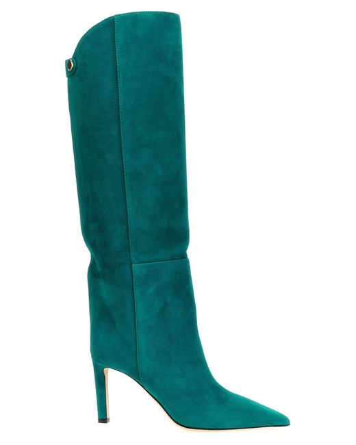 Jimmy Choo Green Alizze Boots, Ankle Boots