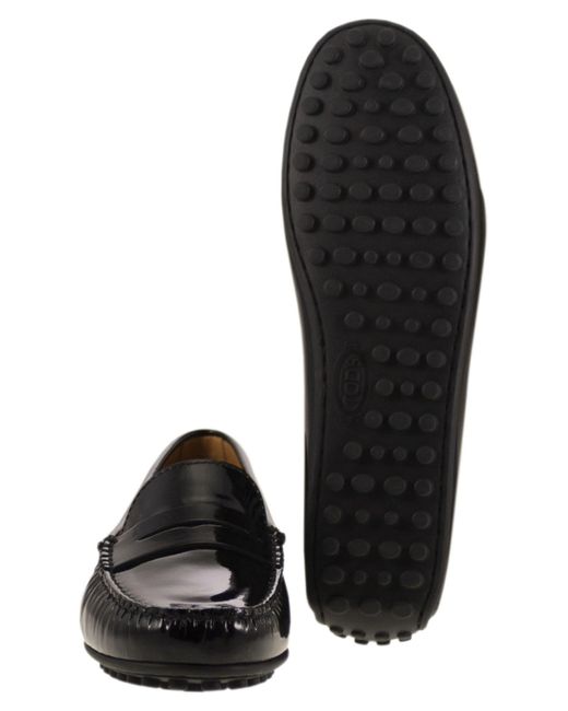Tod's Black City Gommino Moccasin