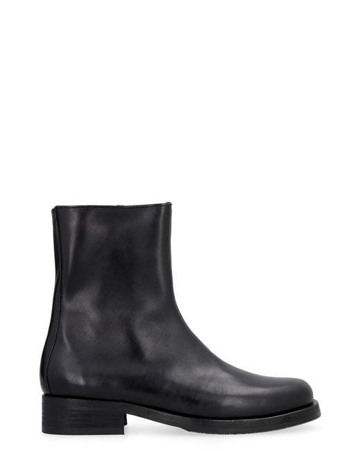 Our Legacy Black Ankle Boots Camion Leather Calf for men
