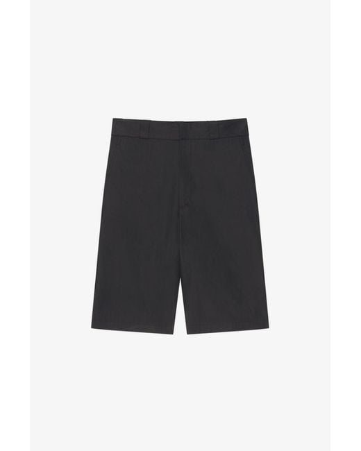 Givenchy White Chino Base Shorts With Leg Pocket_Black