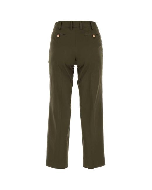PT01 Green Army Stretch Cotton Pant