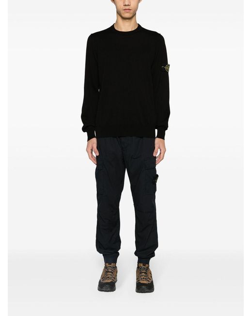 Stone Island Black Sweater Cotton for men