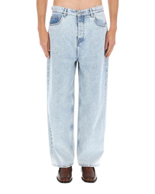 Drole de Monsieur Blue Baggy Fit Jeans Cotton for men