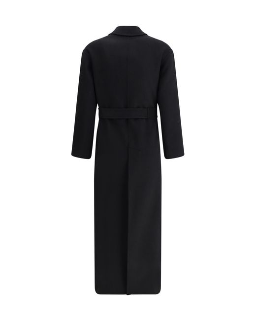 Aftercoat Black Long Robe Coat
