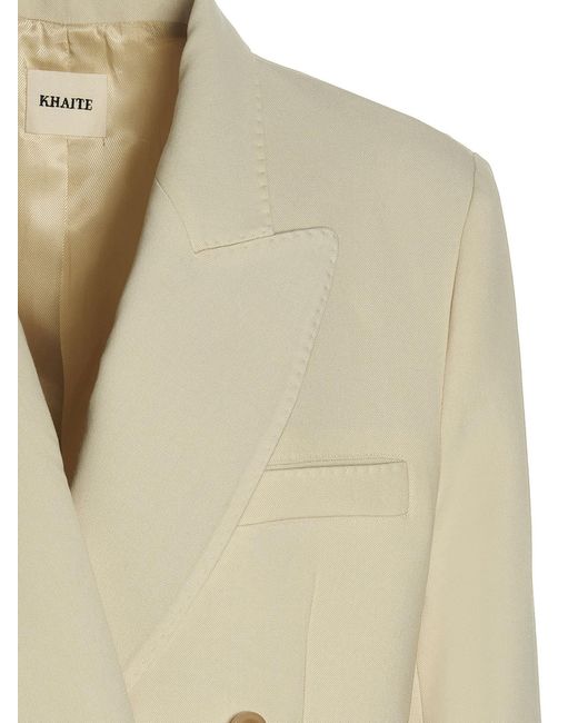 Khaite Natural 'balton' Blazer Jacket