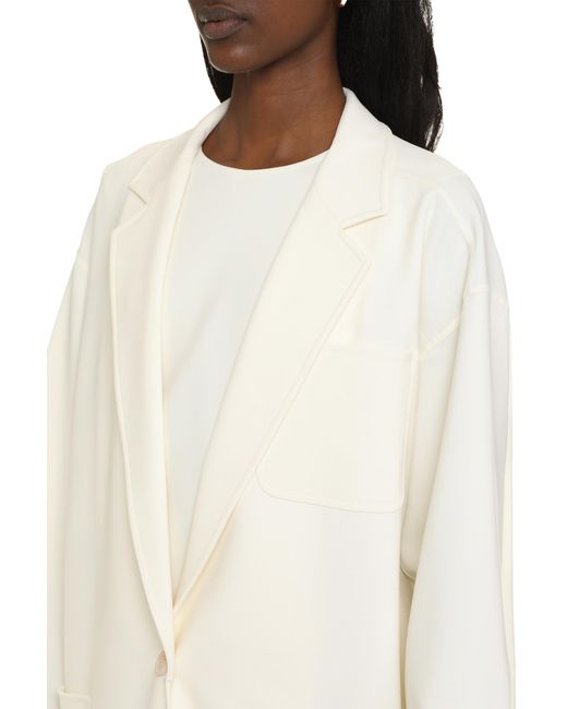 Max Mara White Jacket Orlaya Virgin Wool
