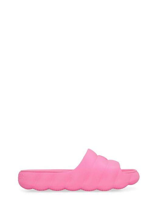 Moncler Pink Lilo Rubber Slides