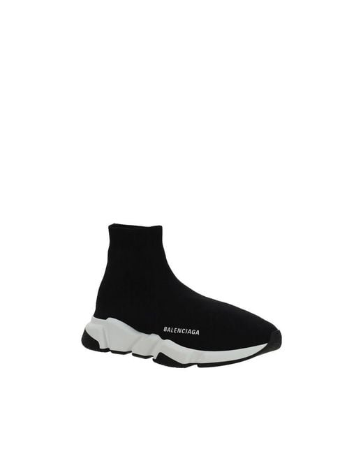 Balenciaga Black Polyester Athletic Sneakers for men