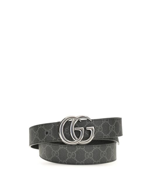 Gucci White Belt Gg Marmont Leather Calf for men