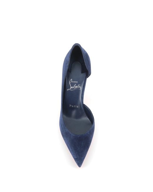 Christian Louboutin Blue Décolleté Iriza 85