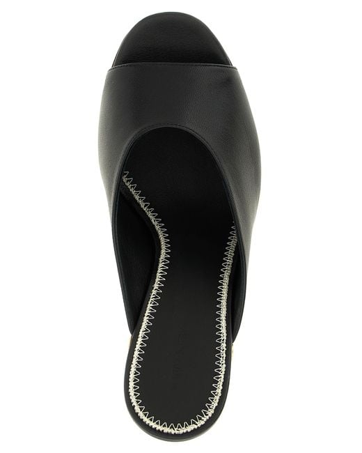 Magda Butrym Black Leather Mules