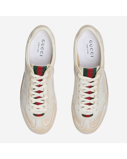 Gucci Metallic Shift Sneakers Leather Trainers