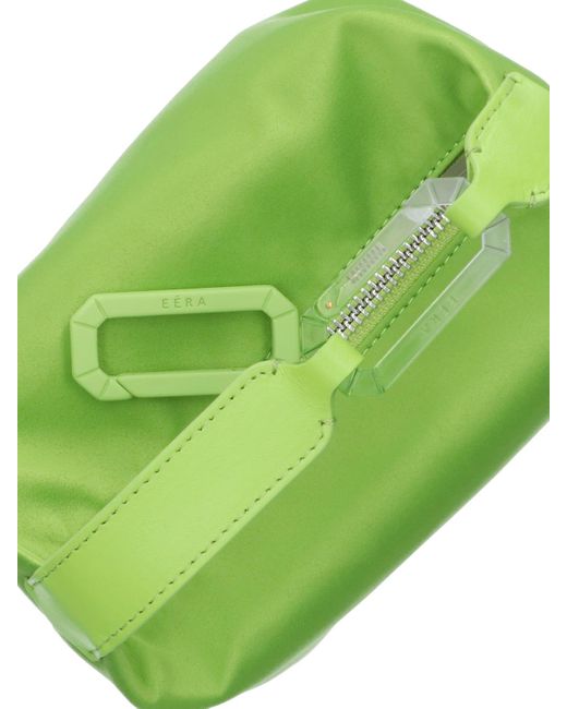 Eera Green Satin Moon Handbag