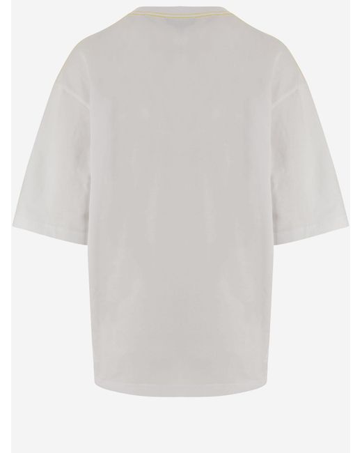 Jacquemus White Cotton T-Shirt With Logo T-Shirts & Jerseys