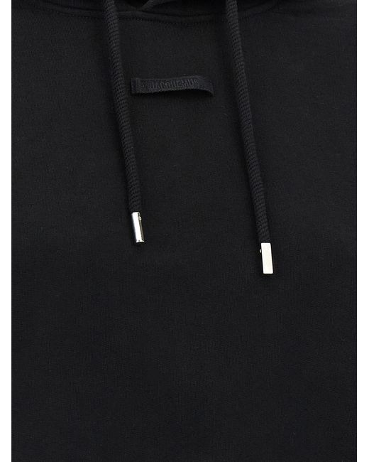 Jacquemus Black 'Le Hoodie Gros-Grain' Hoodie