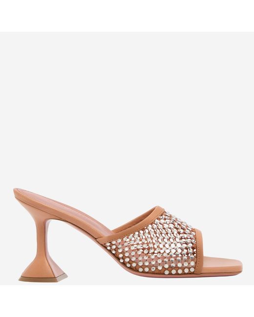 AMINA MUADDI White Sandals Lupita Crystal