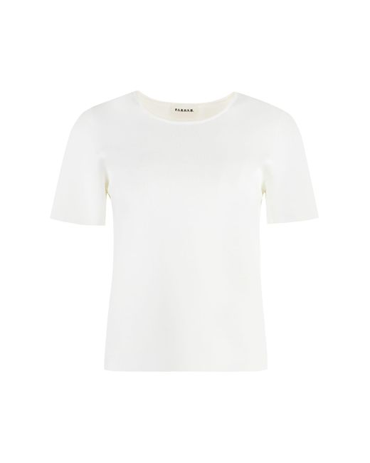 P.A.R.O.S.H. White Knitted T-Shirt