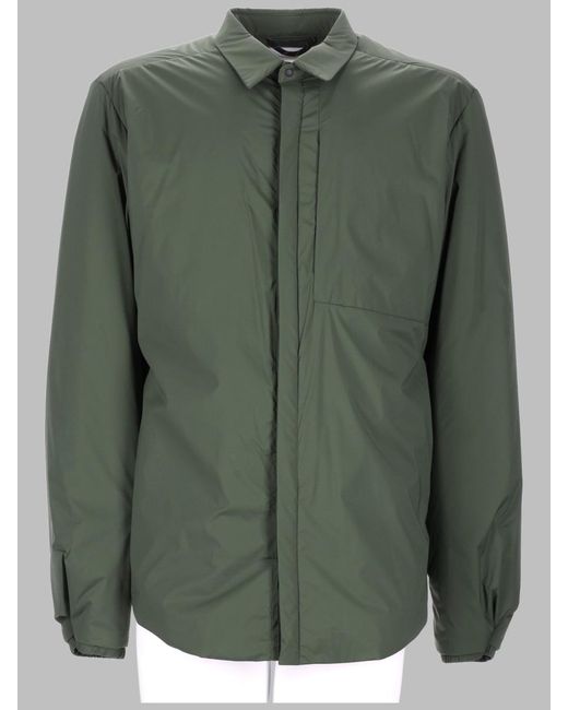 Monobi Green Zip Jacket Polyamide for men