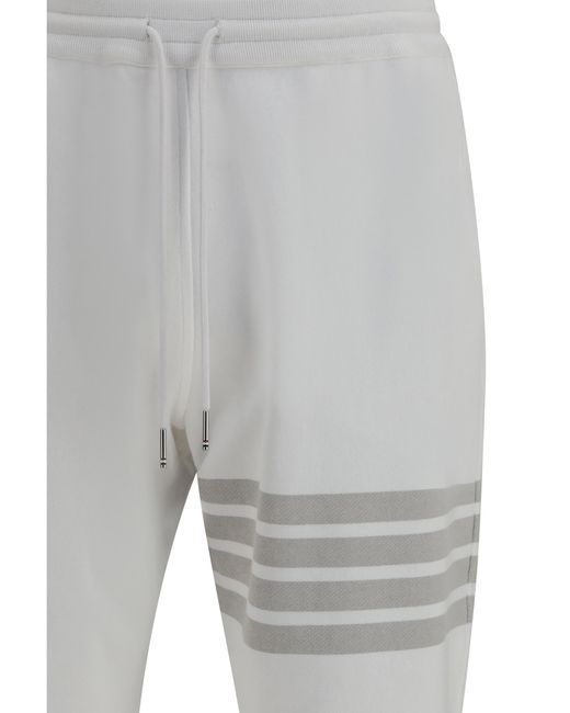 Thom Browne Gray Cotton Sweatpants Pant for men