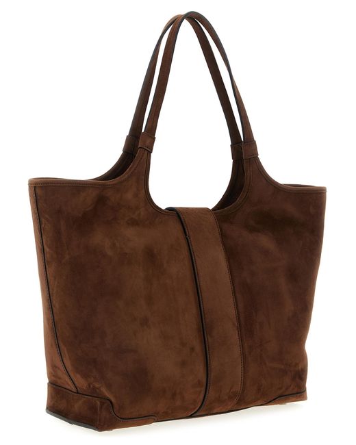 Roger Vivier Brown Medium Viv Choc Shopping Bag