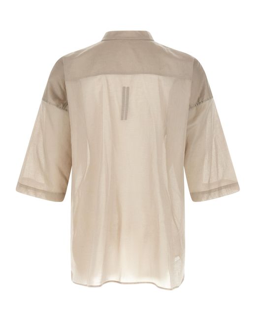 Rick Owens Natural Cotton Blouse for men