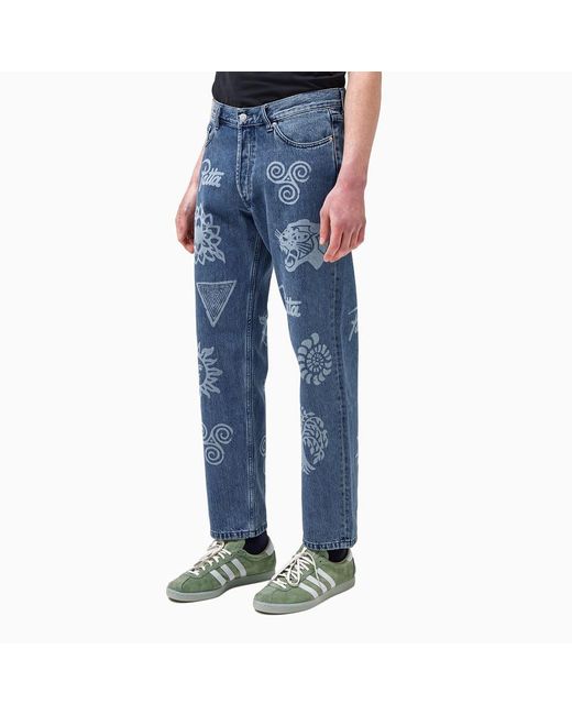 PATTA Hope Love Peace Jeans in Blue for Men | Lyst