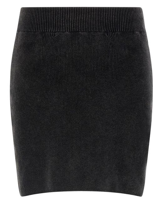 Alexander Wang Black Chenille Skirt