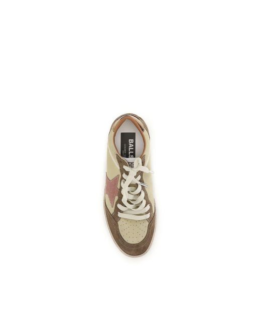 Golden Goose Deluxe Brand Natural Multicolor Calf Leather Bos Taurus Sneakers